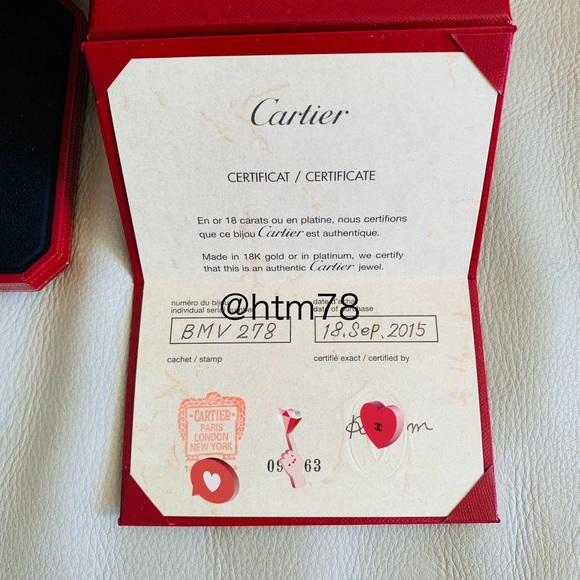 CARTIER D'AMOUR PENDANT, DIAMOND, SMALL MODEL white gold, necklace, authentic - Picture 5 of 8